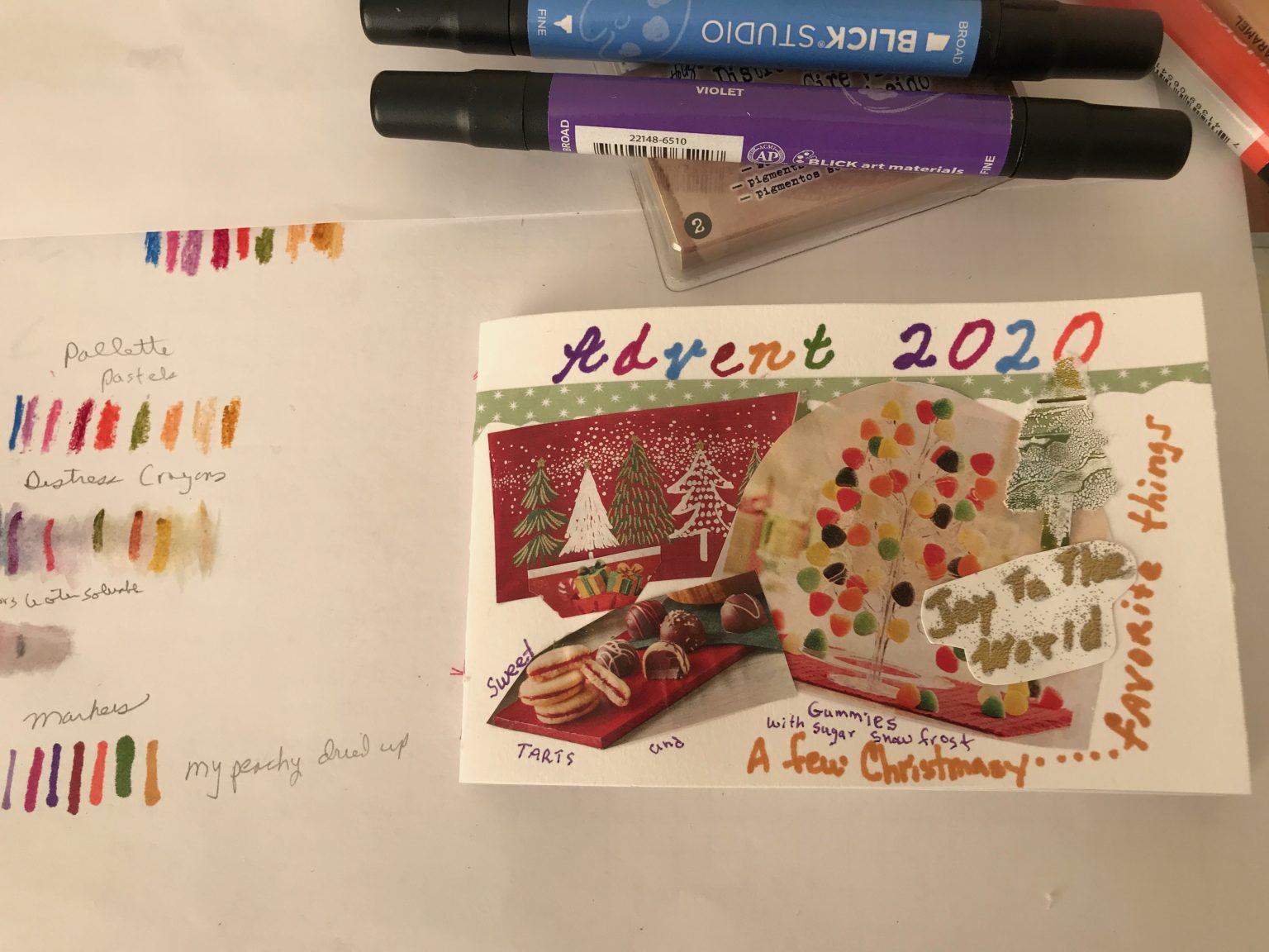 Advent Art Journal Project Jerri's Creative Art Medley